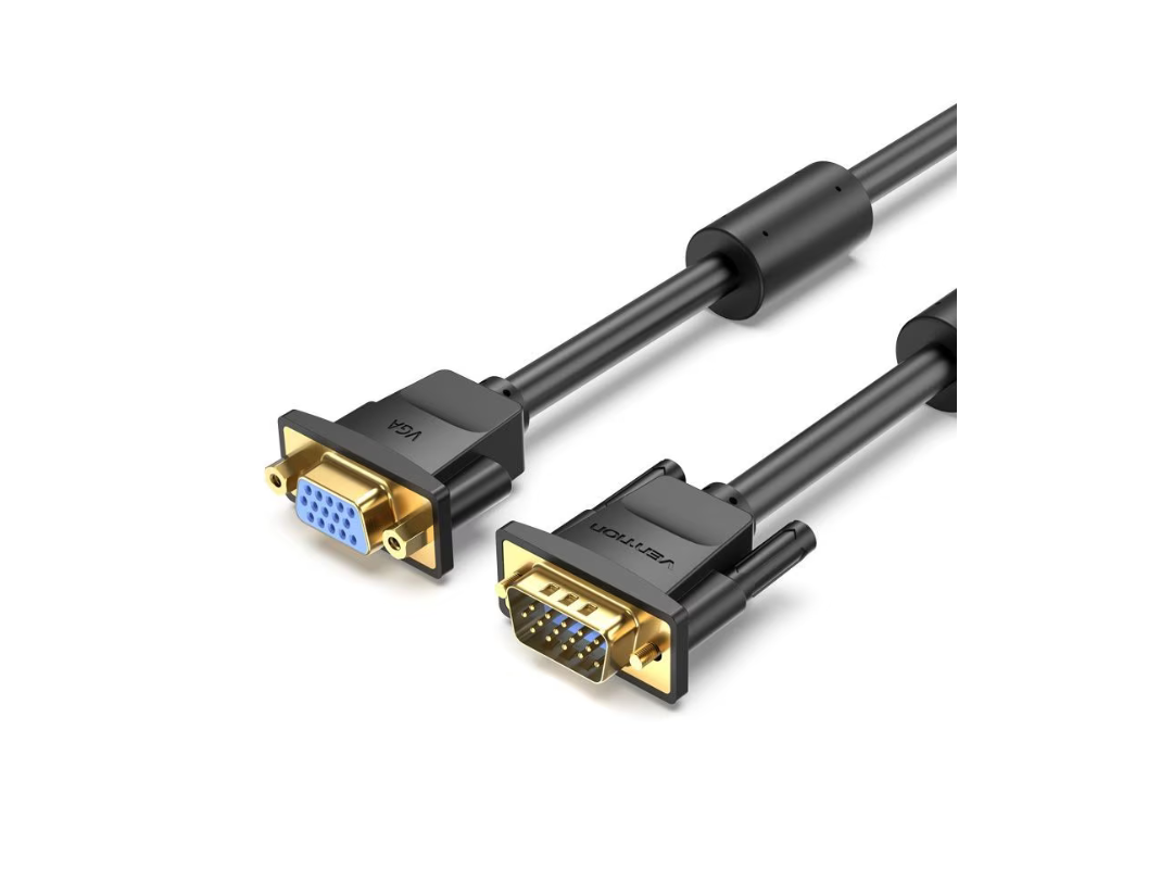 Buy Vention VGA Extension Cable 1.5M Black in Qatar Buy Vention VGA Extension Cable 1.5M Black in Qatar